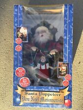 2002 Telco Santa Puppeteer Marionette Puppet Wind Up Animated Musical picture