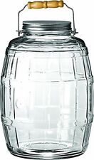 2.5 Gallon Glass Barrel Jar with Lid,wide Mouthed and Thick Walle, Durable picture
