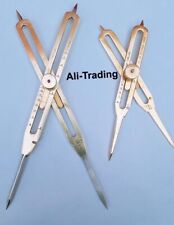 Set Of 2 Brass Drafting Tool Proportional Divider 9 inch & 6 inch picture