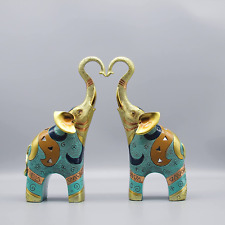 Good Luck Elephant Decor for Home, Large Gold Elephant Statue for Home Decor, Sm picture