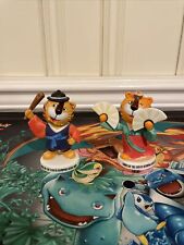 Olympic Mascot, Seoul Tiger as Yi dynasty policeman + Fan Dance Figurines 1988 picture