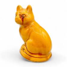 Metropolitan Museum of Art Ceramic Yellow Cat Statue picture