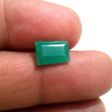 Beautiful Zambian Emerald Octagon Shape 3 Crt Top Green Faceted Loose Gemstone picture