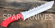 15” SPARK CUSTOM HANDMADE D2 HUNTING HIGH POLISH FULL TANG BOWIE KNIFE picture