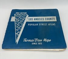 Vintage 1969 Thomas Bros Maps LOS ANGELES COUNTY Map Guide Popular Street Atlas picture