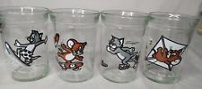 Vintage Cartoon 90's Welch's Tom and Jerry Jelly Jars (4) EXCELLENT COND  picture