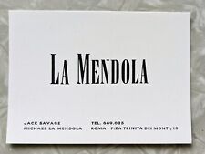 Vintage 1960s 70s La Mendola Clothing Brand BOUTIQUE ROME ITALY Savage Designer picture