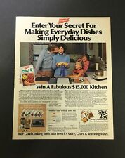 VTG 1981 French's Chili-O Seasoning Mix Prize Recipe Collection Print Ad Coupon picture