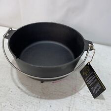 New Cabela's Outfitter Cast Iron Tri Leg 10 QT Dutch Oven without Lid Camping picture
