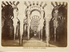 J. Laurent, Spain, Cordoba, Interior de la Mezquita o Catedral Vintage Album picture