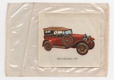 1960s OM 15/60 (Italy) ANTIQUE CARS Card Transfer Salada Tea SEALED in CELLO picture