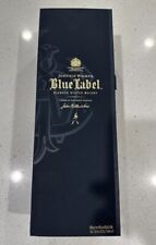 JOHNNIE WALKER BLUE LABEL SCOTCH WHISKEY EMPTY BOTTLE & BOX 750ml - PRISTINE NEW picture