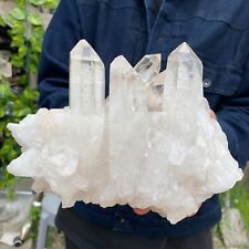 4.4LB A++Large Natural clear white Crystal Himalayan quartz cluster /mineralsls picture