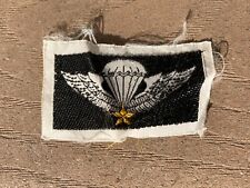 ARVN Vietnamese Airborne Master Jump Wings Bevo Patch picture