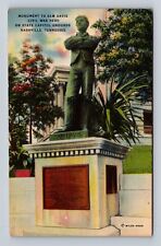 Nashville TN-Tennessee Monument Sam Davis Civil War Hero Vintage c1943 Postcard picture