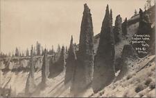 RPPC Postcard Pinnacles Crater Lake National Park Oregon OR  picture