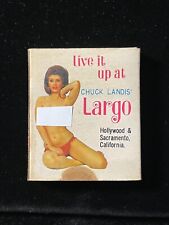 Vintage Nude Matchbook Cover Kat Chuck Landis Largo California-RARE picture