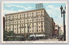 Postcard Hotel Plaza Union Square San Francisco California E. C. Kropp Co. picture