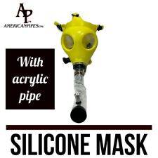 INHALE®️  HIGH QUAITY SILICONE GAS MASK SMOKING PIPE A STEAM ROLLER DESIGN picture