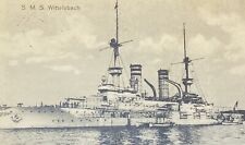 C1916 SMS Wittelsbach German Imperial Navy Ship RPPC Original Post Card Hamburg picture