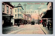 Astoria OR-Oregon, Street Scene, Antique, Vintage Postcard picture