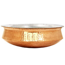 Indian Traditional Pure Copper Lagan Handi Chaffing Dish Pan For Cookware picture