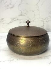 Vintage Handmade in India Brass Dust / Sugar / Trinket Bowl picture