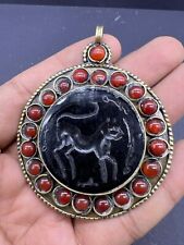 Rare Beautiful Old Vintage Mixed Slivered With Intaglio Central Asian Jewelries picture