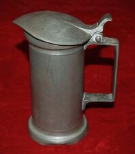 Antique Pewter DEMI LITRE Measuring Tankard 1850 MULOT in CAEN France VERY RARE picture