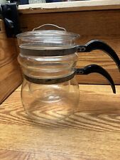 Vintage Dunbar Double Boiler Glass Pots W/ Lid & Handle 1743/1744 picture