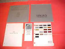 1981 LINCOLN CONTINENTAL TOWN CAR DELUXE BROCHURE CATALOG PAINT CHIPS LOT OF 5 picture