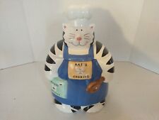 COCO DOWLEY Ceramic Cat Cookie Jar KAT'S COOKIES  / MOUSE CHUNKS picture