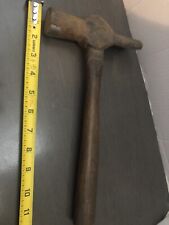 Vintage Blacksmith Hammer With Unique Head Good Handle picture