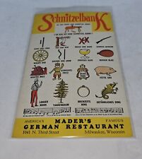 Vintage Advertising Postcard Mader's German Restaurant Milwaukee #141 picture