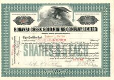 Bonanza Creek Gold Mining Co., Limited - Stock Certificate - Mining Stocks picture