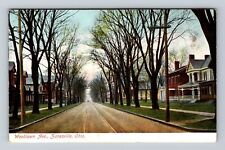 Zanesville OH-Ohio, Residential District Woodlawn Avenue Vintage Postcard picture