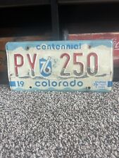 1975 - 1976 COLORADO Centennial License Plate picture