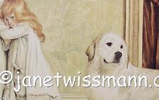 A/P ART PAINTING PRINT Great Pyrenees * A Very Special Pleader by Janet Wissmann picture