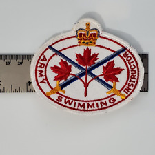 Army Swimming Instructor Patch Crossed Swords With Maple Leaf picture