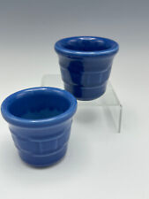 Longaberger Hall Woven Traditions Cornflower Blue Votive Candle Holders picture