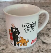 VINTAGE 'ANNIE' COFFEE MUG • 1982 by Applause Beverage Cup Little Orphan Musical picture