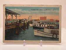 Vintage 1932 Corpus Christi TX Texas,Pleasure Pier, Athens Boat By Dock Postcard picture