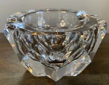 Baccarat Ashtray Crystal Made In France Vintage Star Shaped Base Stamped picture