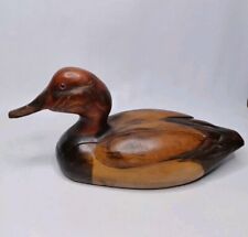 Ducks Unlimited Tom Taber Two Piece Wooden Duck 1984-85 picture