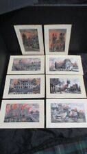 Set of 8 Beautiful WW1 Woven Silk flames series postcards 1914, 1915, 1916, 1918 picture