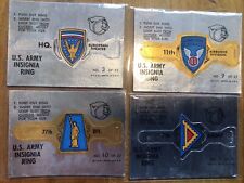 1966 Topps Rat Patrol  U.S. Army Insignia Rings Lot Of 7 Different Cards picture