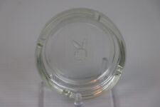 Vintage Playboy Bunny Logo Clear Glass Round Ashtray MCM Classic picture