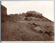 Noack. Italy, Porto Maurizio, Vintage Beach Panorama albumen print.  picture