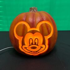 Trendmasters 1997 HALLOWEEN MICKEY MOUSE DISNEY Pumpkin Lighted Jack O Lantern picture