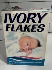 Vintage Ivory Flakes Laundry Detergent Box Soap Advertising Open  Box picture